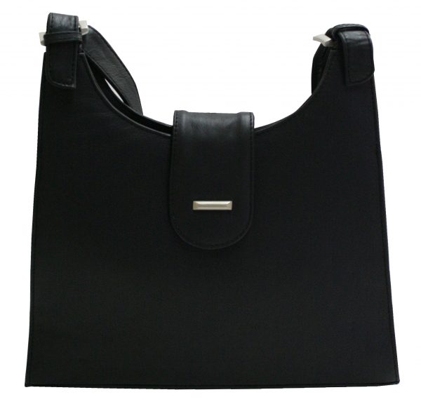 Leather shoulder bag