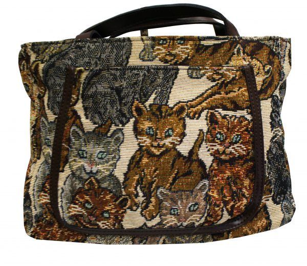 Tapestry Cat shoulder bag