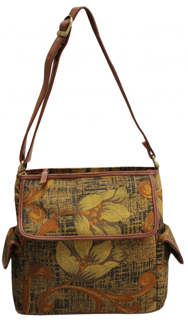 Brown Tapestry shoulder bag